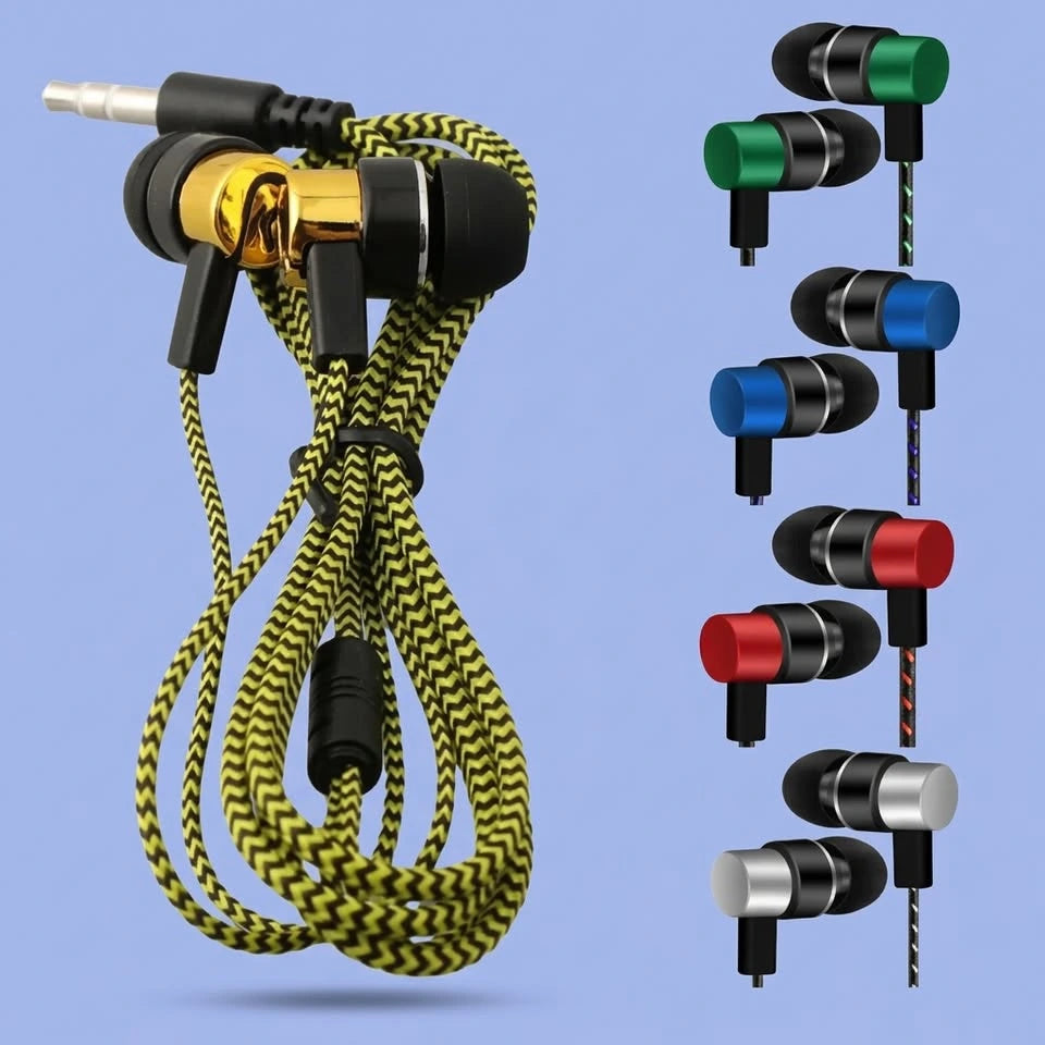 Wired In-Ear Earbuds – 3.5mm Stereo Headphones
