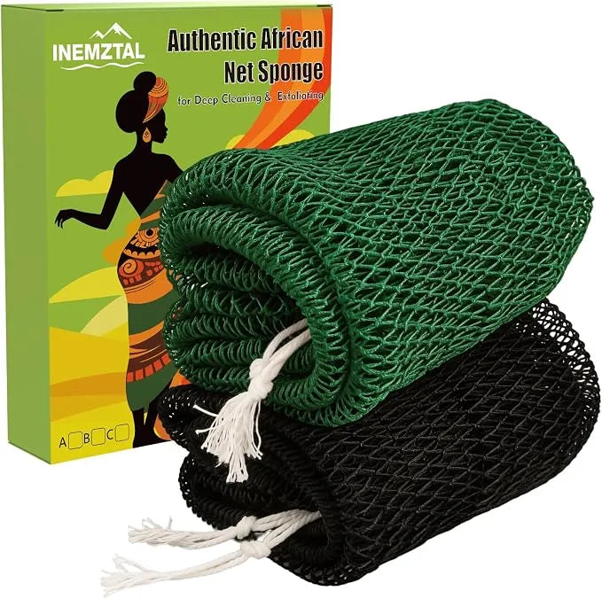 African Net Sponge Set of 2