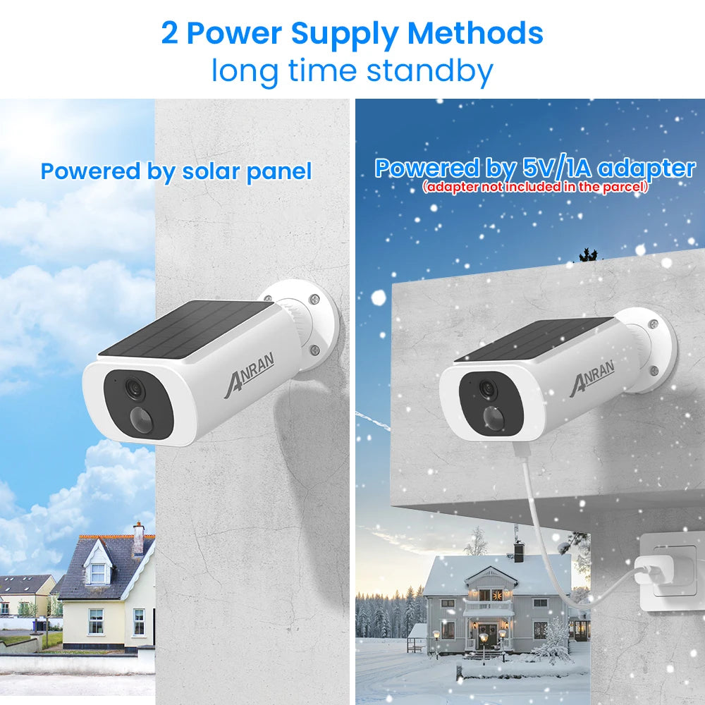 ANRAN 3MP WiFi Solar Security Camera