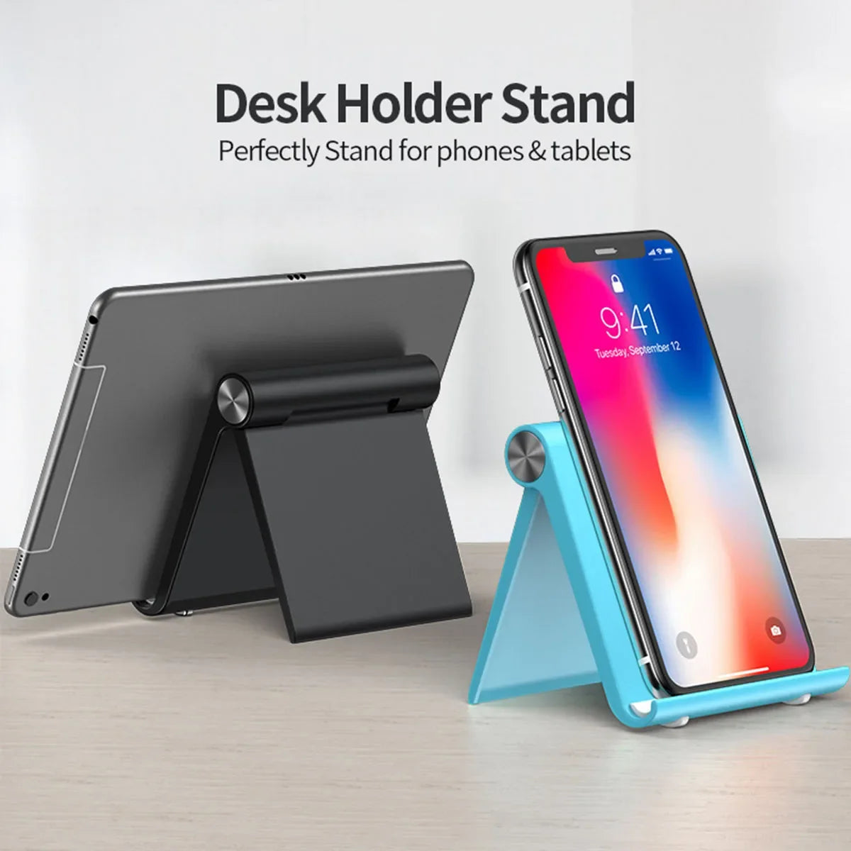 Adjustable Foldable Phone Stand – Portable Desktop Holder