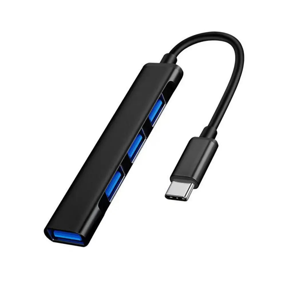 4-in-1 USB-C Hub – High-Speed Adapter for Laptop & PC
