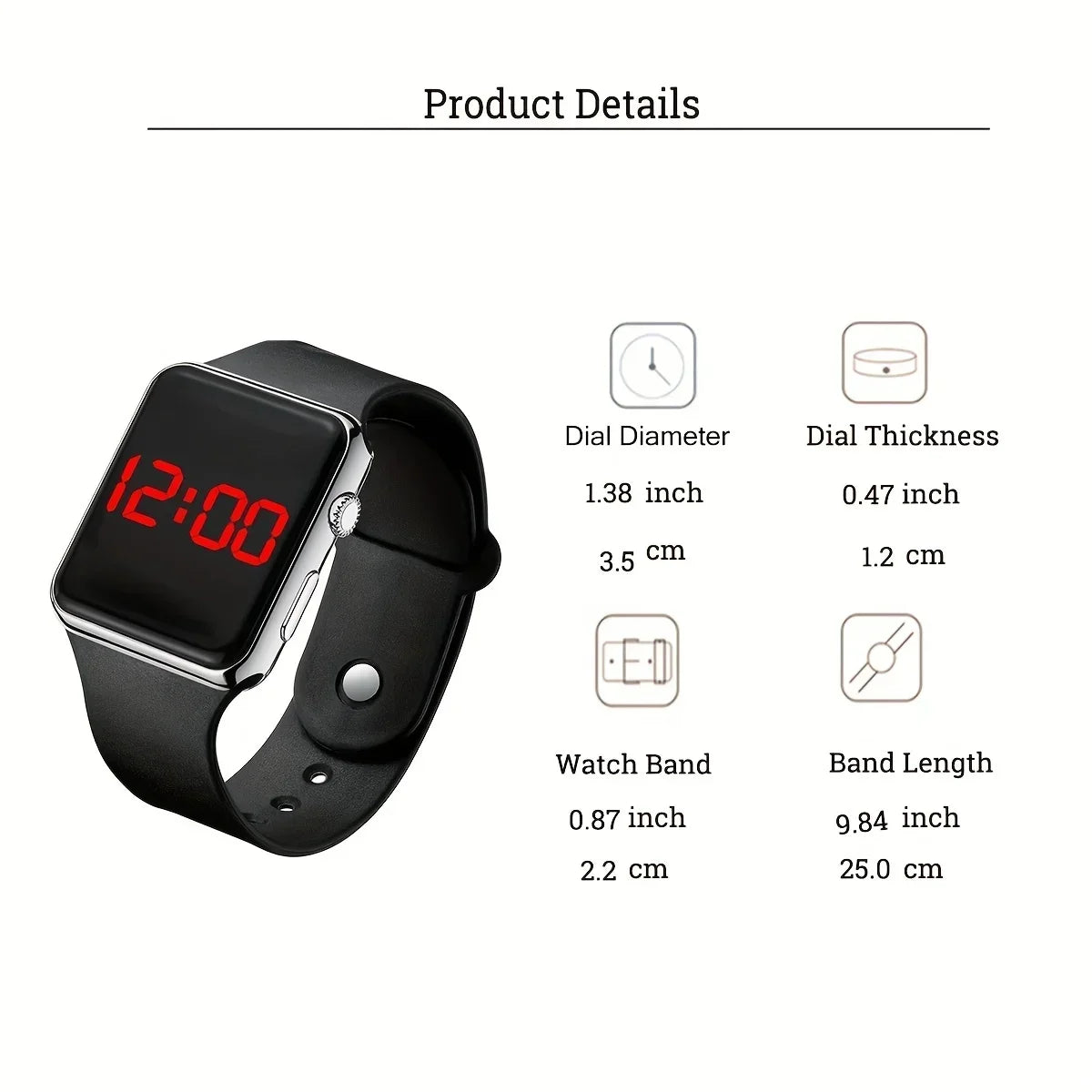 Couples LED Digital Watches – 2pcs