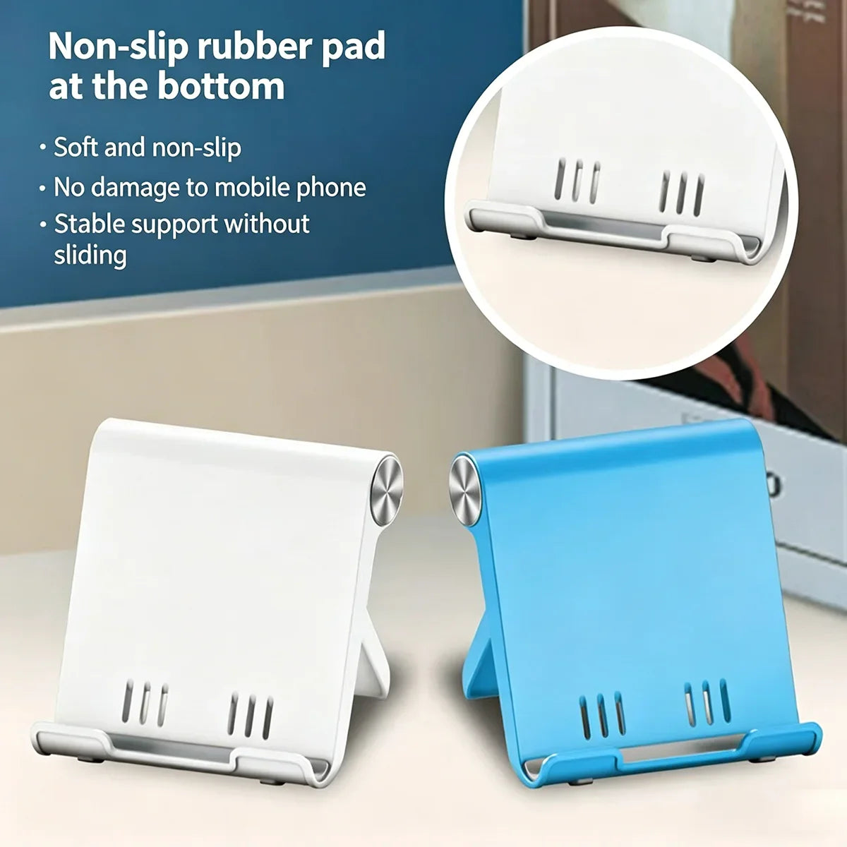 Adjustable Foldable Phone Stand – Portable Desktop Holder