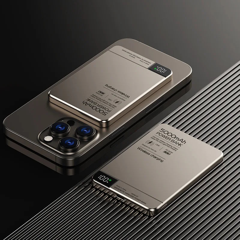 10,000mAh Magnetic Power Bank – Fast Charging & Wireless