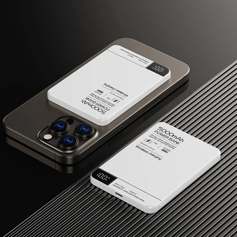 10,000mAh Magnetic Power Bank – Fast Charging & Wireless