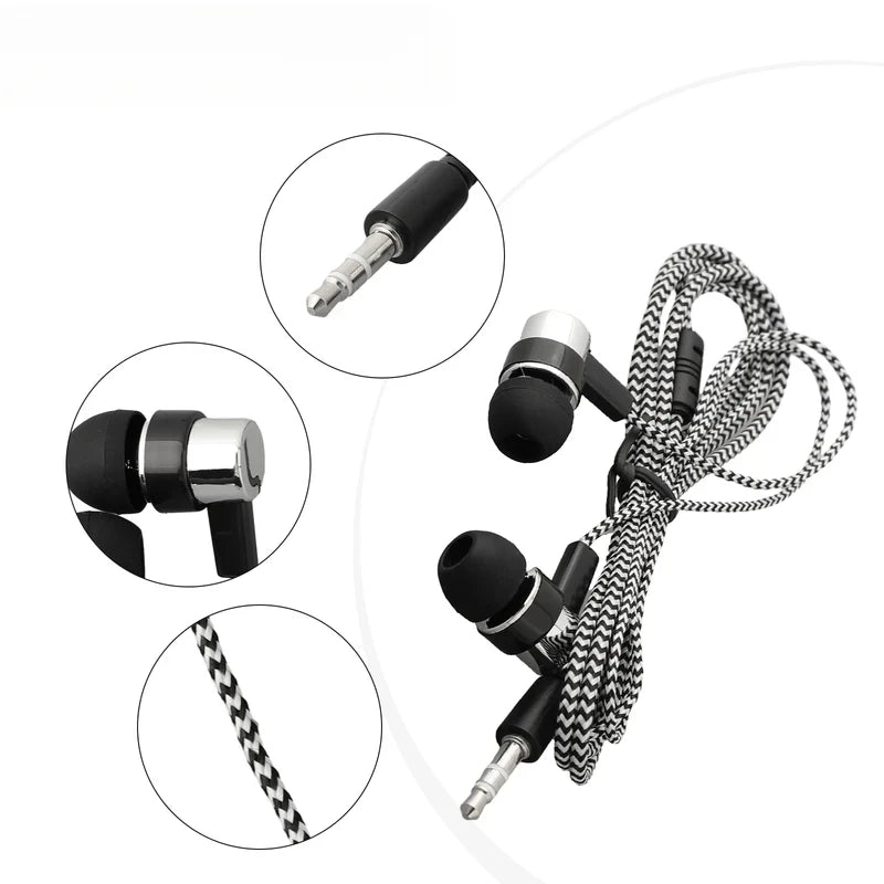 Wired In-Ear Earbuds – 3.5mm Stereo Headphones