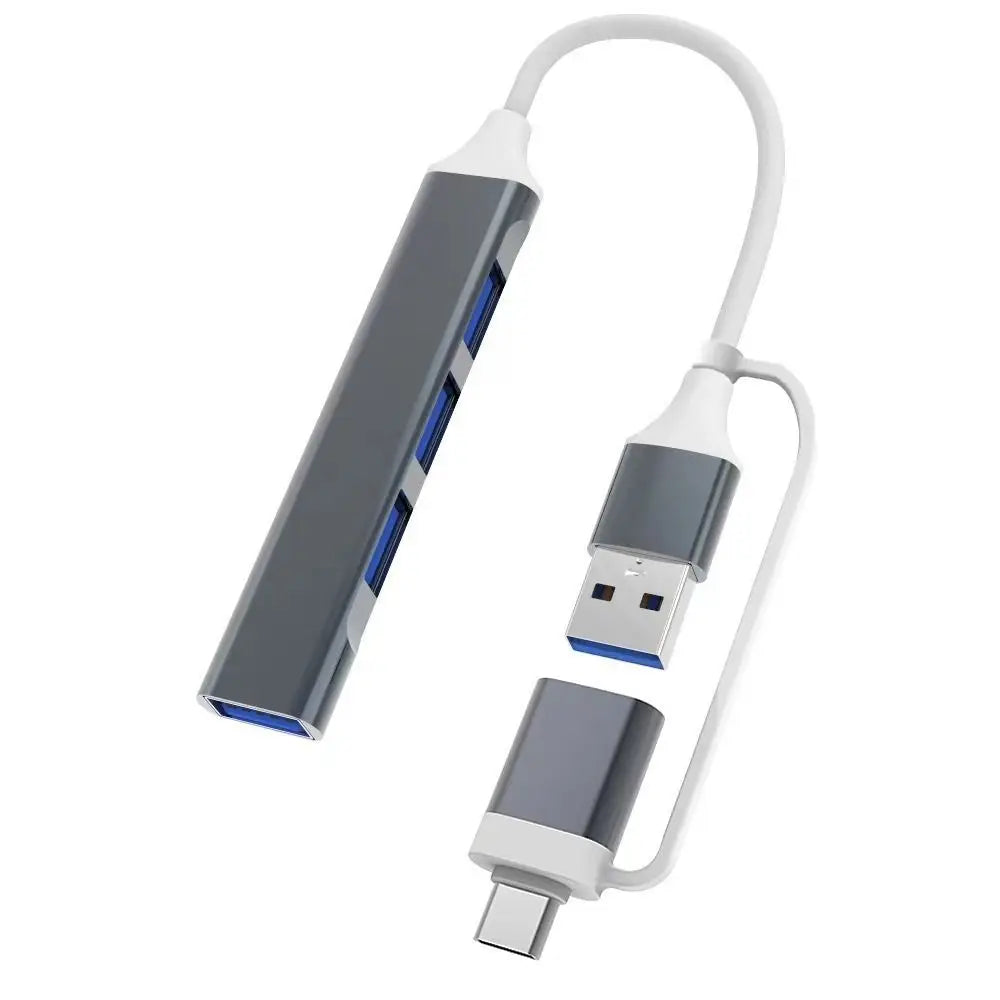 4-in-1 USB-C Hub – High-Speed Adapter for Laptop & PC
