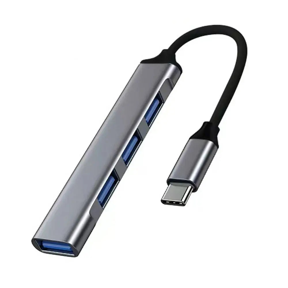 4-in-1 USB-C Hub – High-Speed Adapter for Laptop & PC